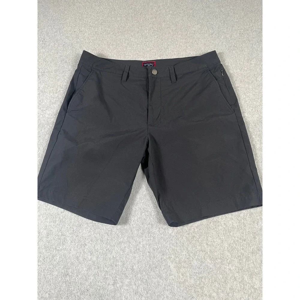 UNTUCKit Mens Chancellor Performance Shorts Bundle Tan Black Size 34 Lot of 2